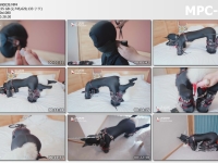 九尾少女_驯化家养小母狗 第三部 家养母狗的彻底驯化，封闭五感，K9犬姿+调教爬行+电击+狗盆喂养